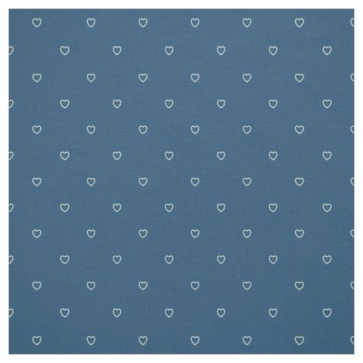 Niedliches Muster für blaue Herzen Stoff (Muster)