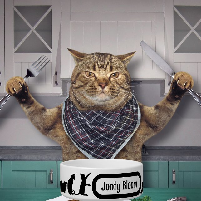 Niedliches Muster für die Silhouette der schwarzen Napf (Von Creator hochgeladen)