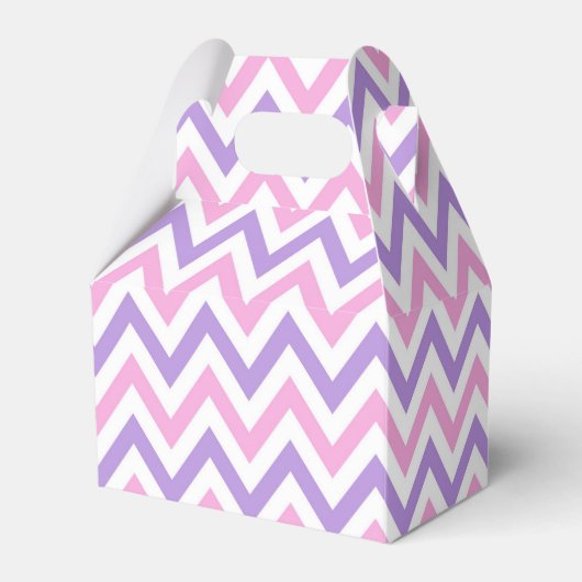 Niedliches Muster für einfache rosa und Lila geome Geschenkschachtel (Vorderseite)