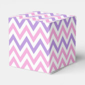 Niedliches Muster für einfache rosa und Lila geome Geschenkschachtel (Rückseite)