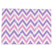 Niedliches Muster für einfache rosa und Lila geome Große Geschenktüte (Rückseite)