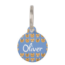 Niedliches Muster für gelbe Katzenkopfmuster - ind