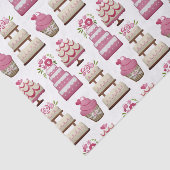 Niedliches Muster für gestaffelte Hochzeiten Seidenpapier (Ausschnitt)