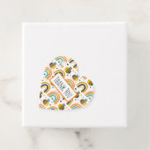 Niedliches Muster für Hummeln und Regenbogen Viele Geschenkanhänger (Beispiel)