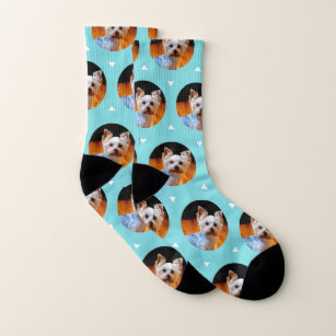 Niedliches Muster für  Hund oder Heimtier Foto Tür Socken