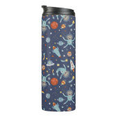 Niedliches Muster für Leerzeichen - Name hinzufüge Thermosbecher (Nach rechts gedreht)