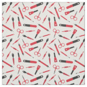 Niedliches Muster für Maniküre-Tools Stoff (Muster)