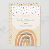 Niedliches Muster für Rainbow Pastors Einladung (Vorne/Hinten)