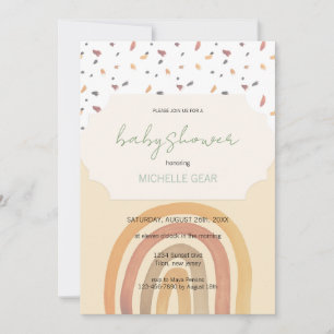 Niedliches Muster für Rainbow Pastors Einladung