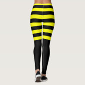 Niedliches Muster für schwarze gelbe Streifen im H Leggings (Rückseite)