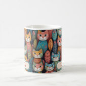 Niedliches Muster für Whimsikkatzen Kaffeetasse (Mittel)