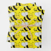 Niedliches Muster | Gelb Geschenkpapier Set (Beispiel)