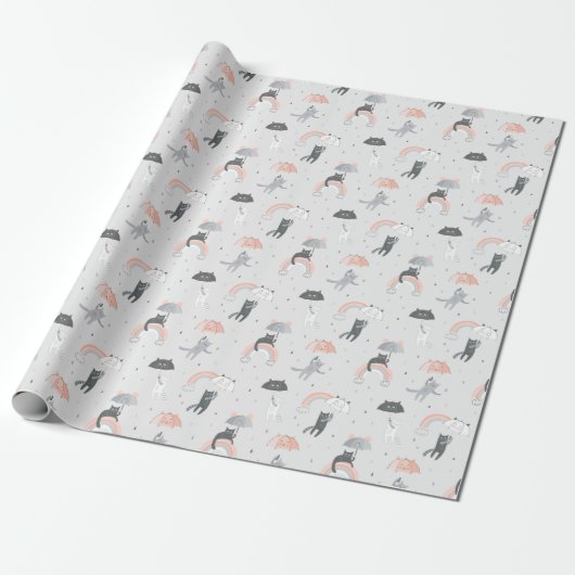 Niedliches Muster Geschenkpapier (Ungerollt)