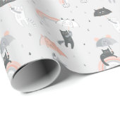 Niedliches Muster Geschenkpapier (Rolleneckpunkt)