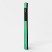 Niedliches Muster Gold über Mini Green Case-Mate iPhone Hülle (Hinten/Links)