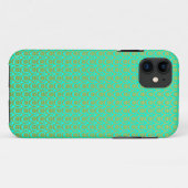 Niedliches Muster Gold über Mini Green Case-Mate iPhone Hülle (Rückseite (Horizontal))