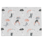 Niedliches Muster Große Geschenktüte (Vorderseite)