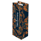 Niedliches Muster Halloween-Geschenktasche Geschenktüte Für Weinflaschen (Vorderseite Schrägansicht)