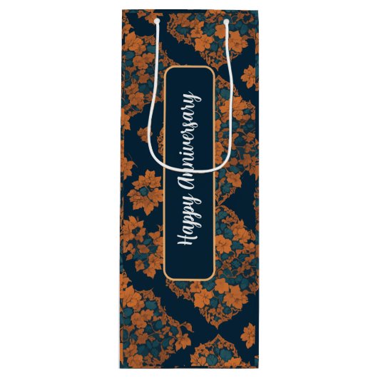 Niedliches Muster Halloween-Geschenktasche Geschenktüte Für Weinflaschen (Vorderseite)