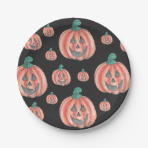 Niedliches Muster Halloween Pumpkin Jack-O-Lantern