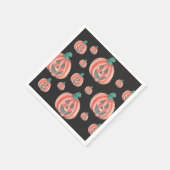Niedliches Muster Halloween Pumpkin Jack-O-Lantern Serviette (Ecke)