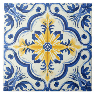 Niedliches Muster im portugiesischen Stil Fliese