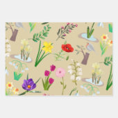 Niedliches Muster in kleinen Blume Geschenkpapier Set (Vorderseite 2)