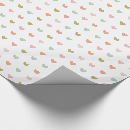 Niedliches Muster in weichem Pastellton Geschenkpapier (Ecke)
