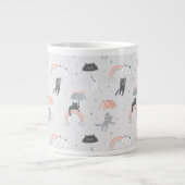 Niedliches Muster Jumbo-Tasse (Vorderseite)