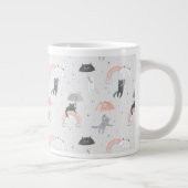 Niedliches Muster Jumbo-Tasse (Rechts)