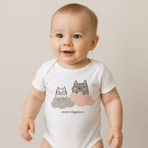 Niedliches Muster Kitten Cloud