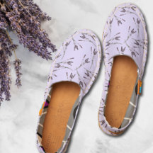 Niedliches Muster Lavendel Womens Espadrilles