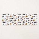 Niedliches Muster mit Fotos von Katzen und Kätzche Yogamatte (Vorderseite (Horizontal))