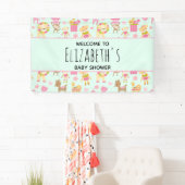 Niedliches Muster mit Happy Animals & Toys Baby Du Banner (Insitu)