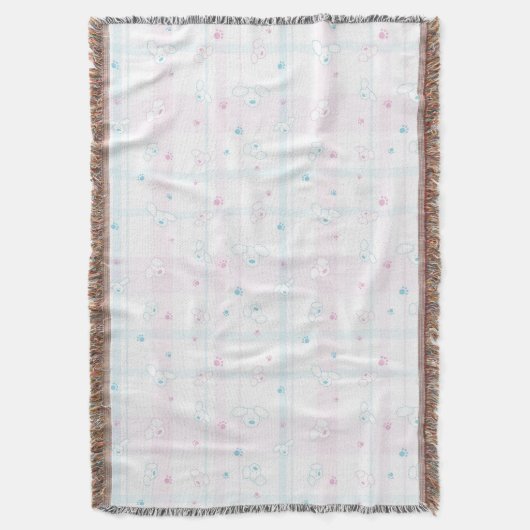 Niedliches Muster mit Hunden Decke (Vorderseite Vertikal)