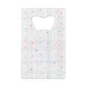 Niedliches Muster mit Hunden Geldkarten Flaschenöffner (Rückseite)