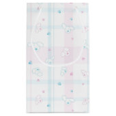 Niedliches Muster mit Hunden Kleine Geschenktüte (Rückseite)