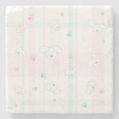 Niedliches Muster mit Hunden Steinuntersetzer (Vorderseite)