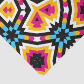 Niedliches Muster mit mehrfarbigem geometrischem M Seidenpapier (Detail)