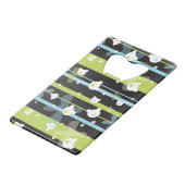 Niedliches Muster mit wenigen Bären Geldkarten Flaschenöffner (Rückseite Schrägansicht)