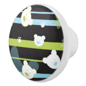 Niedliches Muster mit wenigen Bären Keramikknauf (Rechts)