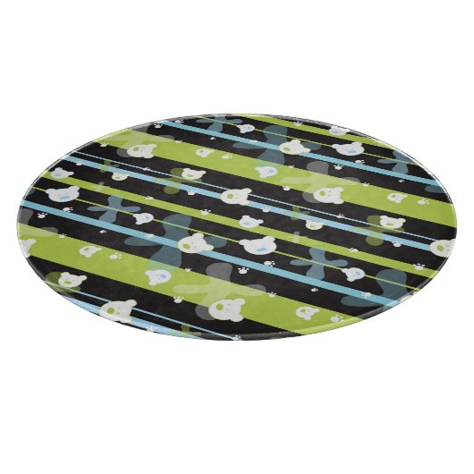 Niedliches Muster mit wenigen Bären Schneidebrett (Ecke)