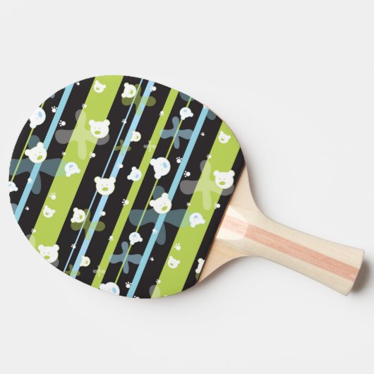 Niedliches Muster mit wenigen Bären Tischtennis Schläger (Seitenansicht)