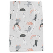 Niedliches Muster Mittlere Geschenktüte (Vorderseite)