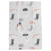 Niedliches Muster Mittlere Geschenktüte (Rückseite)