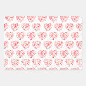 Niedliches Muster Rosa Farbige Blume Wasserfarbe Geschenkpapier Set (Vorderseite 3)