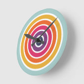 Niedliches Muster Runde Wanduhr (Winkel)