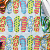 Niedliches Muster Sommerschlichte Flip Flops Seidenpapier