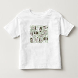 Niedliches Muster von Faultieren im Wildwald Kleinkind T-shirt