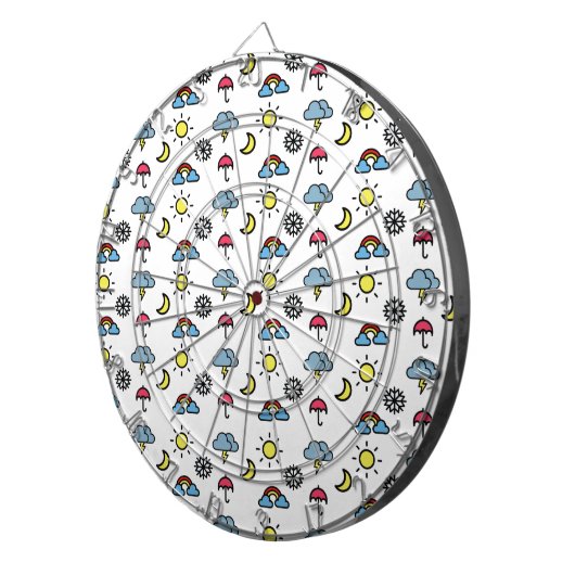 niedliches Musterwetter Dartscheibe (Vorderseite rechts)